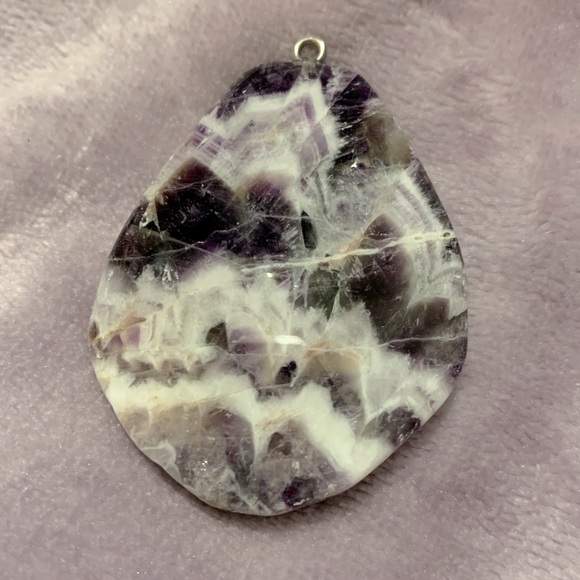 🎁GIFTED!🎁 NIB/NWT Lg Rough Cut Hunk of Amethyst Agate for Necklace - Picture 8 of 17